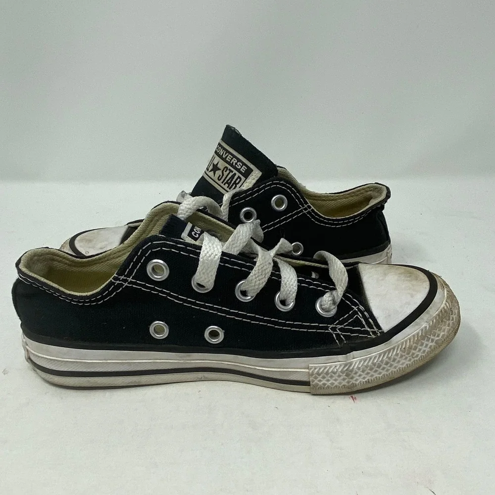 Converse Chuck Taylor All Star Low Top Black Youth Sneakers 3J235 Size 12